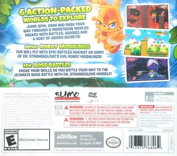 Moshi Monsters - Katsuma Unleashed (Usa) box cover back